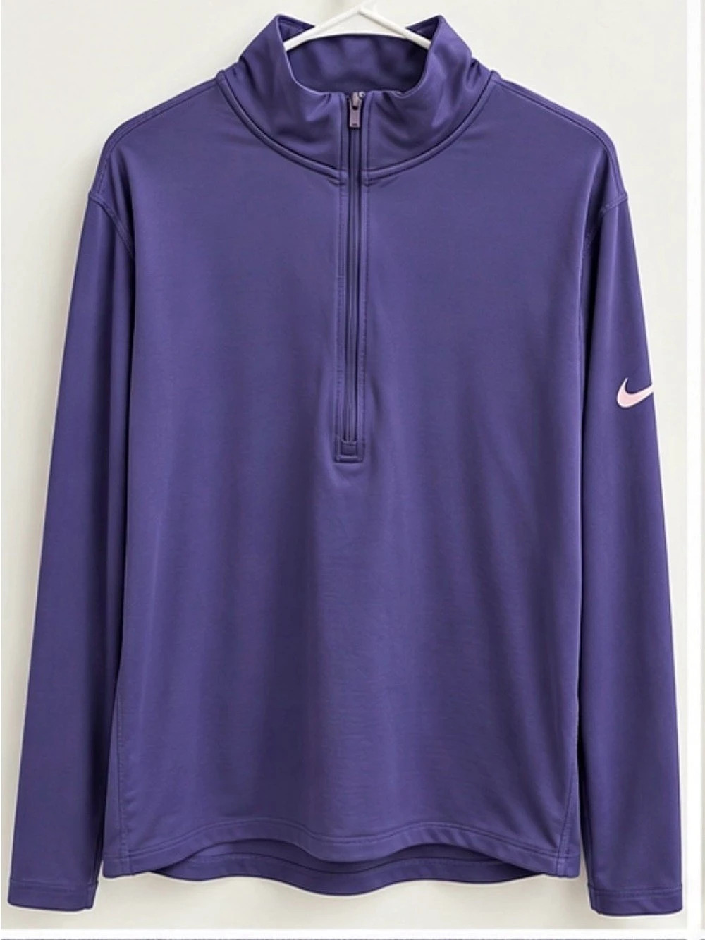 Nike Swift Dri-FIT UV 1/4-Zip Running Top Purple Medium